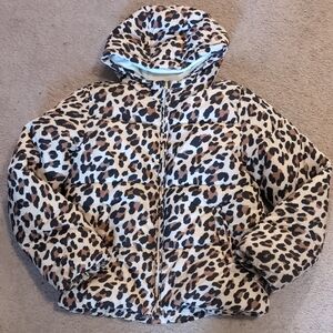 Place Leopard Print Puffer Jacket